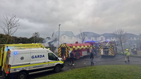 Emergency services attend house fire near Kildare/Laois border