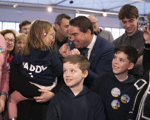 Yes Daddy! as Martin Heydon celebrates with family Photo: Aisling Hyland