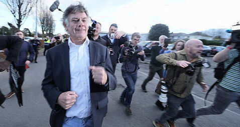 Gerard Hutch’s Dail bid ends with him running away from pandemonium at count centre