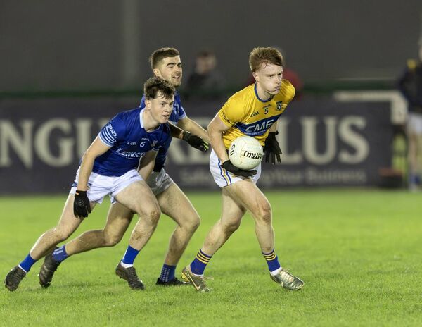 Raheens' Fionn Tully gets away from Celbridge's Peter McAteer Photo: Sean Brilly Raheens' Fionn Tully gets away from Celbridge's Peter McAteer Photo: Sean Brilly
