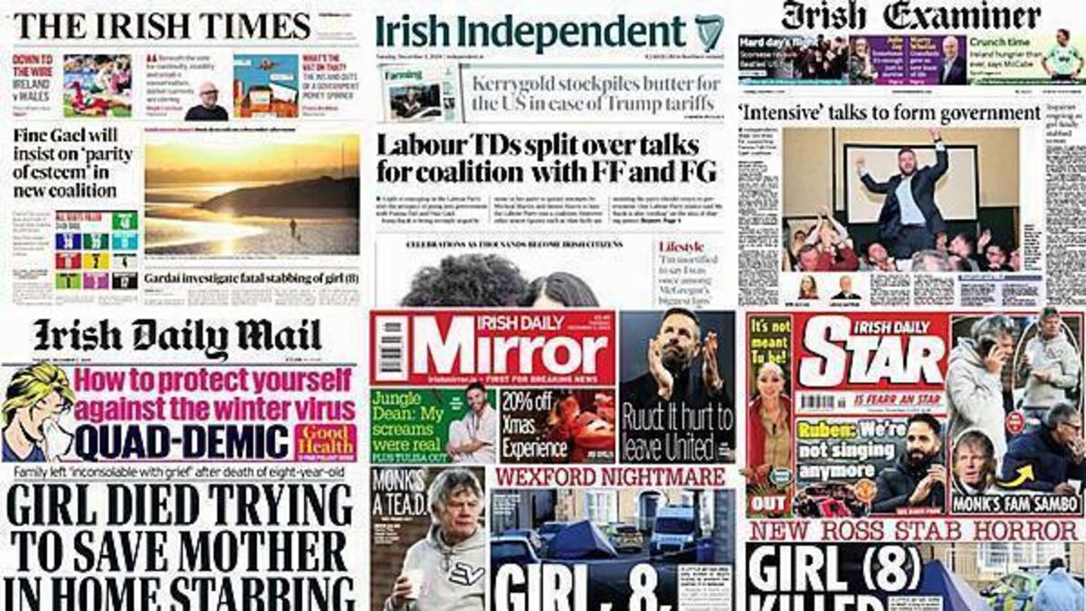 What the papers say: Tuesday's front pages