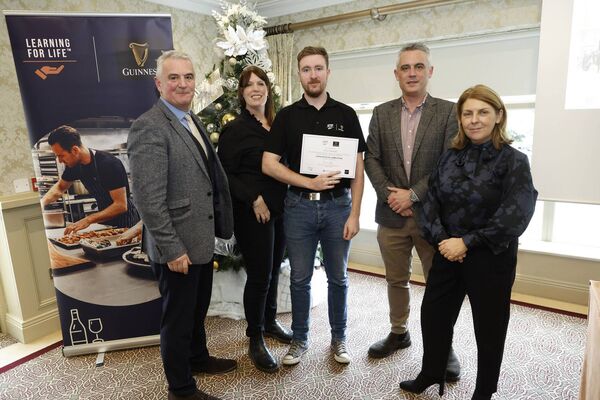Andrew Gaynor from Kildare County Council, John Bohan, Learning Facilitator, Deirdre McDonald of the Innovate Room, Louise Carson, Learning for Life lead, Diageo Ireland and Peter O'Donnell