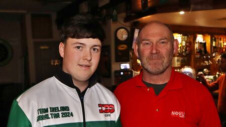 Kilcullen's Jack (15) was third time with Team Ireland in World Junior darts