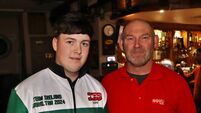 Kilcullen's Jack (15) was third time with Team Ireland in World Junior darts