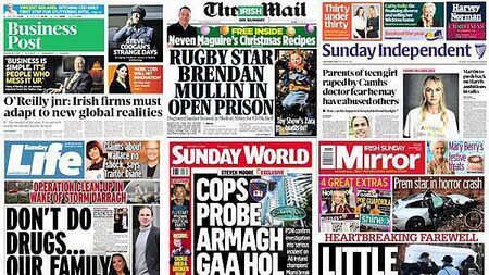 What the papers say: Sunday's front pages