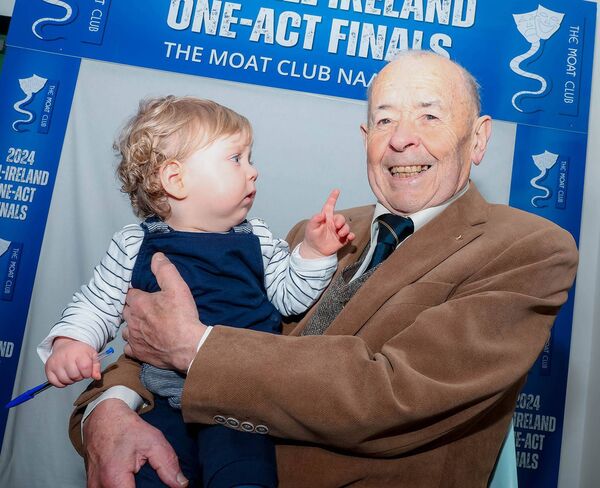Newest member to The Moat Club Frankie Sweeney with The Moat Clubs Long Standing Member Stan Hickey