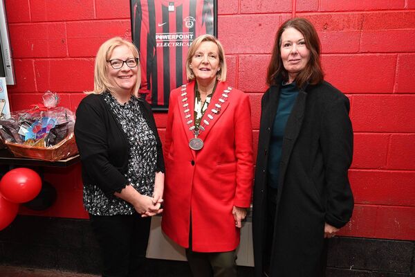 Denise McDonald, Peggy O'Dwyer, Mayor Kildare and Newbridge MD, and Lesley Duffy 