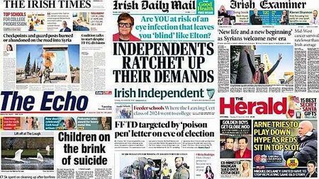 What the papers say: Tuesday's front pages