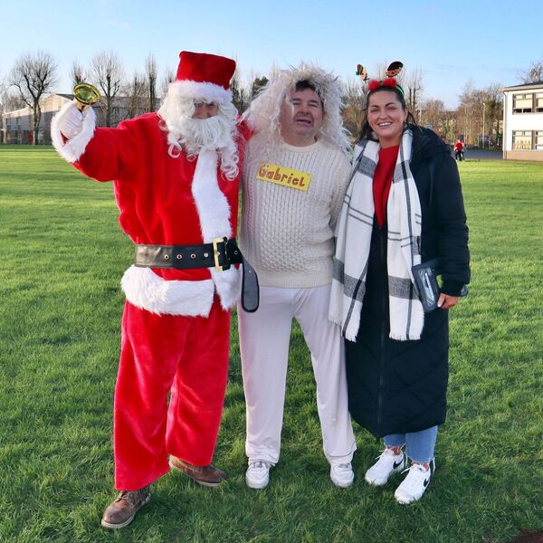Santa was along to help organisers of the event, Scoil Bhride assistant principals Muiris Ó Raoghaill and Shelley O'Brien