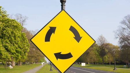 Near misses at Newbridge roundabout