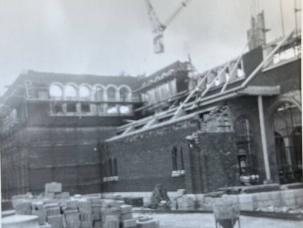 St Michael's parish church under construction in the early 1960s St Michael's parish church under construction in the early 1960s