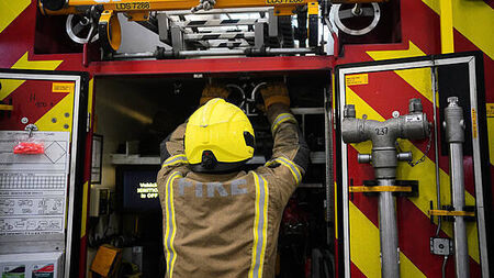 Emergency services deal with fire on a ship at the Port of Cork