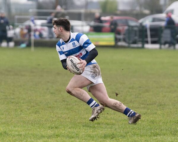 Culann Carbery looks to get Athy moving forward Photo: Aisling Hyland