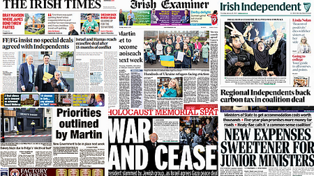 What the papers say: Thursday's front pages