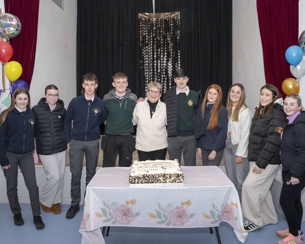 Past pupils, with Cecilia Crowley