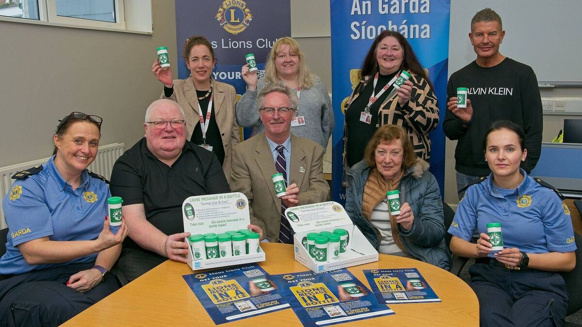 Naas Lions Club's Message in a Bottle could be lifesaver