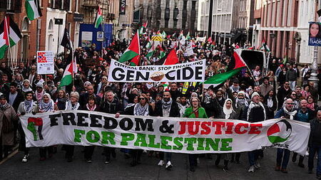 Demonstration urges new Government to sanction Israel