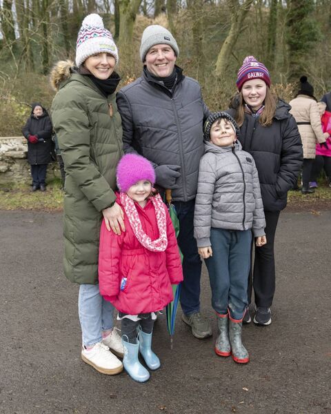 Sarah, Mick, Sorcha, Caoimhe and Michael Seery