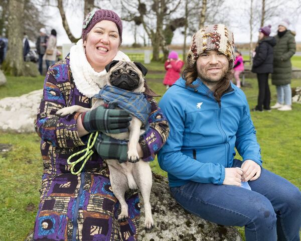 Deborah and Aaron O Rourke with Louis