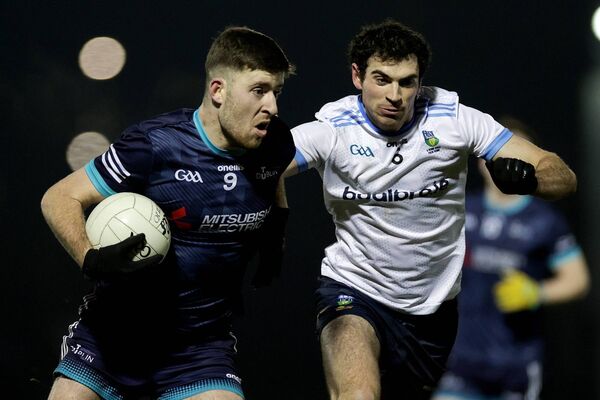 Naas man Sean Hanafin on the ball for TU Dublin Photo: ©INPHO/Laszlo Geczo Naas man Sean Hanafin on the ball for TU Dublin Photo: ©INPHO/Laszlo Geczo