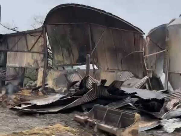 The aftermath of the fire at Rathasker Stud