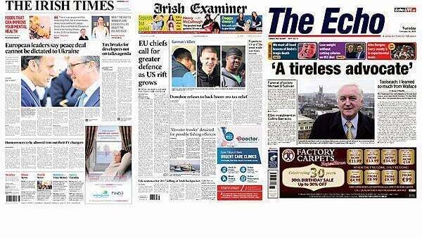 What the papers say: Tuesday's front pages