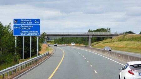 Bus driver reversed to Kildare motorway junction