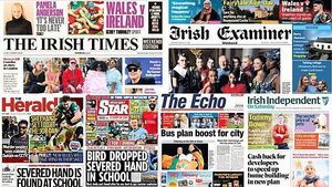 What the papers say: Saturday's front pages What the papers say: Saturday's front pages