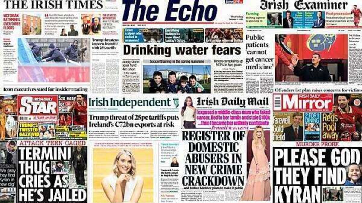 What the papers say: Thursday's front pages