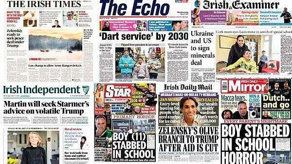 What the papers say: Wednesday's front pages