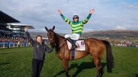 Clane's Mark Walsh wins Gold Cup on board inothewayurthinkin to deny Gallopin Des Champs Threepeat