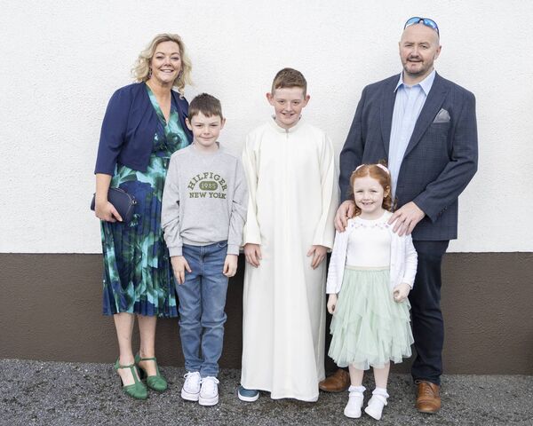 Fionn Hickey and family