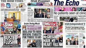 What the papers say: Wednesday's front pages What the papers say: Wednesday's front pages