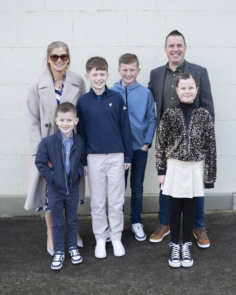 Tadhg Egan and family