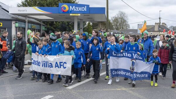 Castle Villa members representing the club