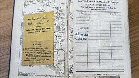 Book returned to Naas library after 74 years! 
