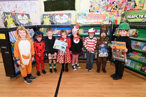 Junior Infants in their costumes
