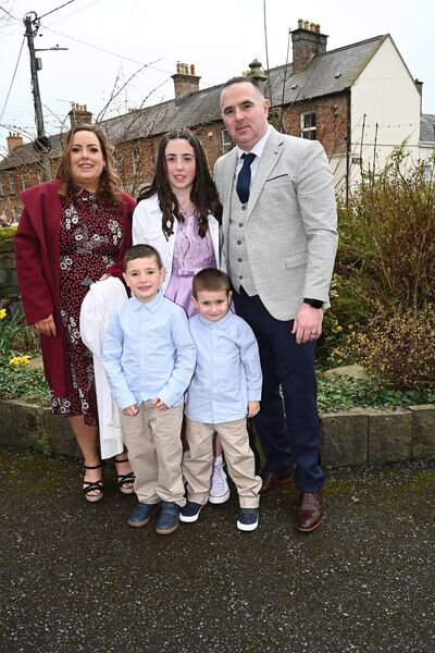 Chloe Fennelly with her family Chloe Fennelly with her family
