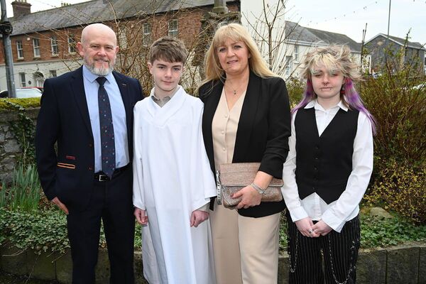 Devlin Quinn with his family 