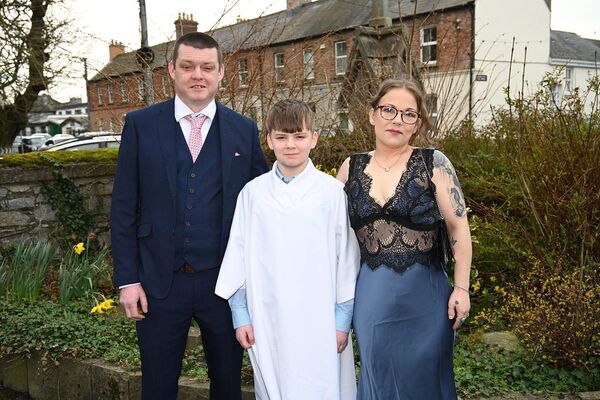 Ryan Hughes with his family 