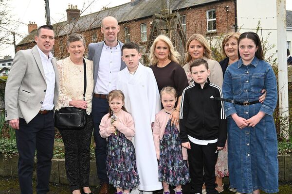 Cormac Kelly with his family 