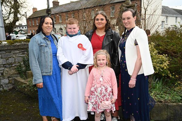 Padraig Forde with his family 
