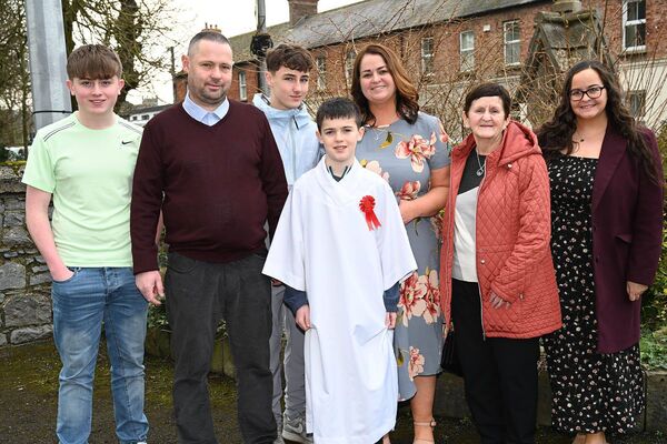 Josh O'Rourke with his family 