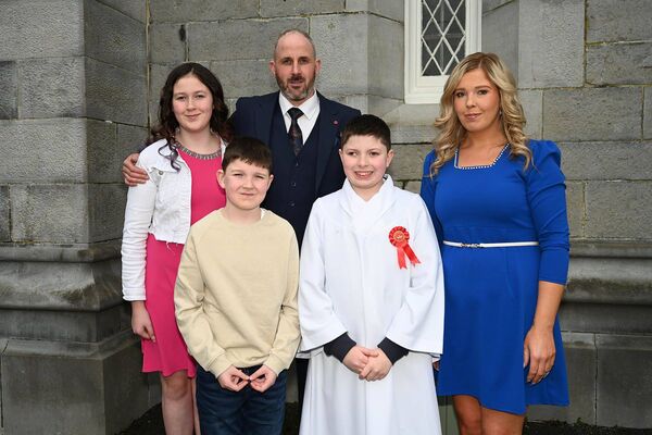 Aaron Ferriter with his family 