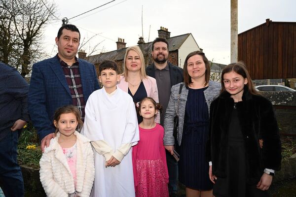 Marcio Lipi with his family 