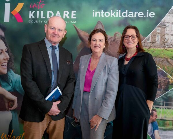 David Mongey (Chairperson INTO Kildare) ,Áine Mangan (CEO INTO Kildare) and Tina O'Dwyer (The Tourism Space) 