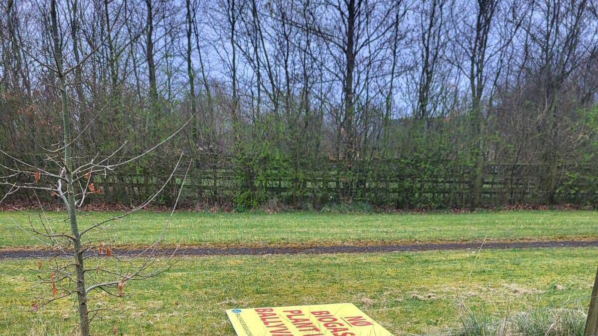 Anti-biogas plant sign uprooted in South Kildare