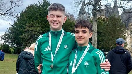 Newbridge AC's Guther and Keaney being their international careers