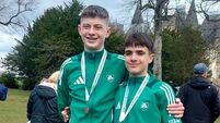 Newbridge AC's Guther and Keaney being their international careers
