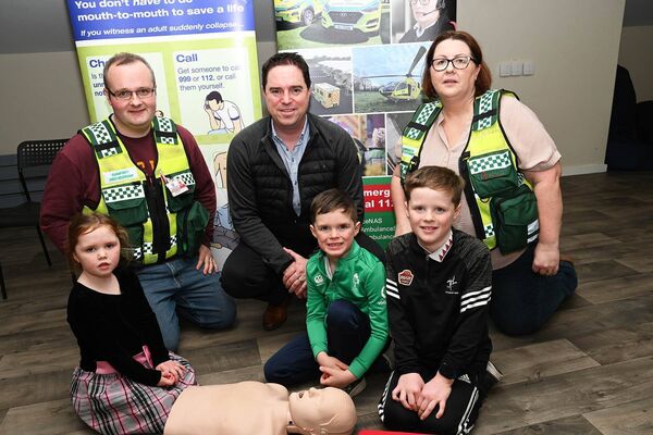 Russell Roche, and Ciara Dowling and Minister Martin Heydon and Family 